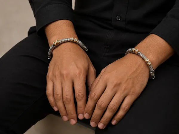 Oxidised_Silver_Hand_Kada_with_Gold-Tone_Stone_Detailing