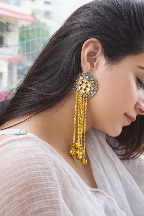 Oxidised_German_Silver_Brass_Plated_Kundan_Tassel_Earrings_for_Women
