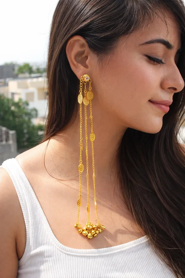 Gold_Plated_Traditional_Brass_Kundan_Stud_Earring_with_Chain_