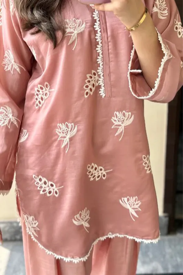 Dusty_Rose_Chikankari_Co-ord_Set