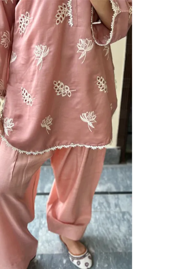 Dusty_Rose_Chikankari_Co-ord_Set