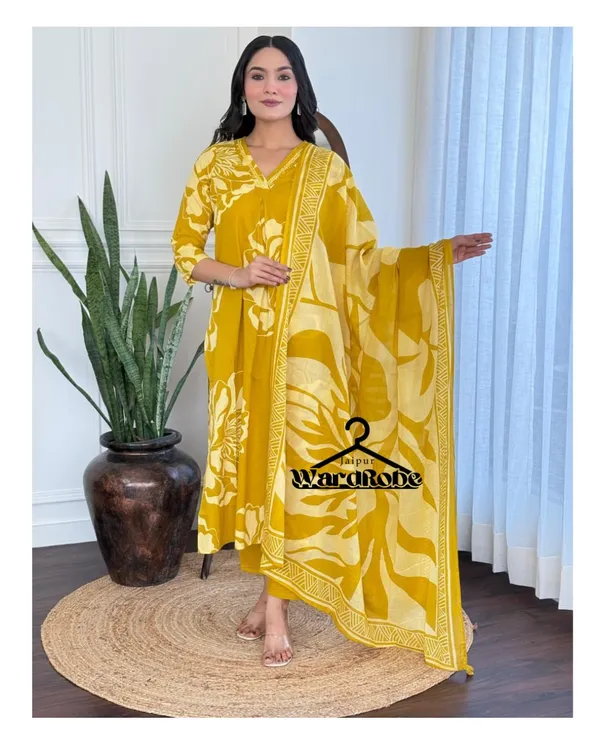 RUHI_BOOTA_COTTON_SUIT_SET_-_MUSTERD
