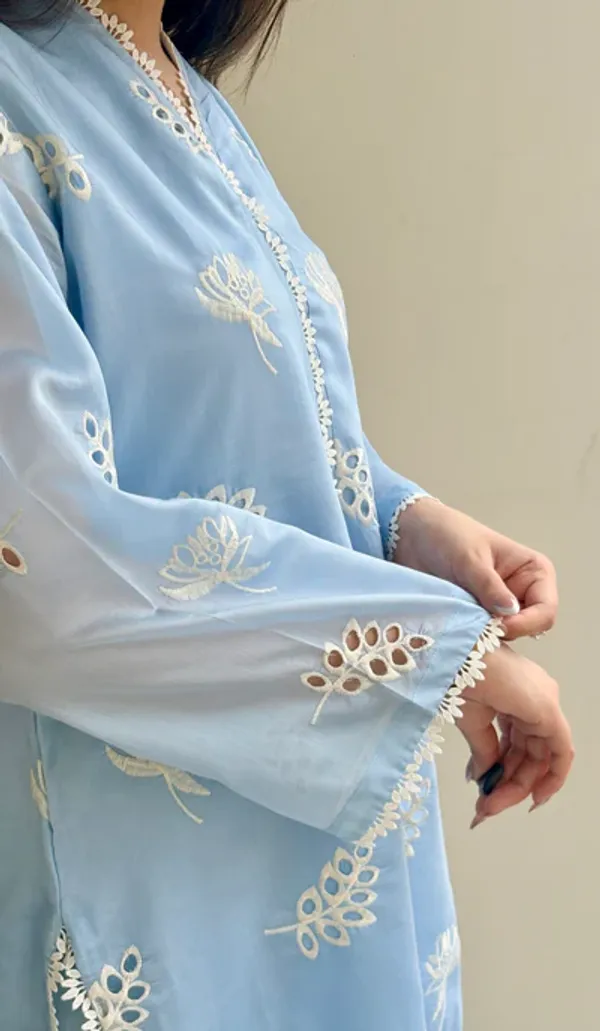 Sky_Blue_Chikankari_Farshi_Co-ord_Set
