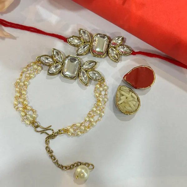 Dhivara_Couple_Rakhi_Combo_/_Pack_Of_2_Rakhi_With_Roli_Chawal