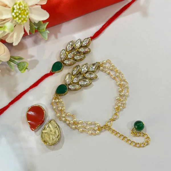 Dhivara_Couple_Rakhi_Combo_/_Pack_Of_2_Rakhi_With_Roli_Chawal