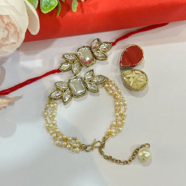 Dhivara_Couple_Rakhi_Combo_/_Pack_Of_2_Rakhi_With_Roli_Chawal