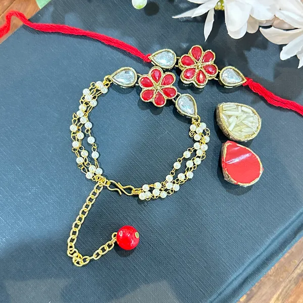 Dhivara_Designer_Bhaiya_Bhabhi_Rakhi_With_Roli_Chawal