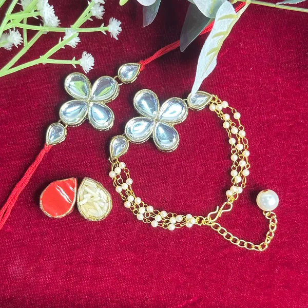 Dhivara_Designer_Bhaiya_Bhabhi_Rakhi_With_Roli_Chawal