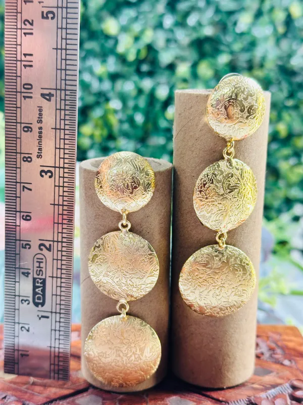 Dhivara_Anti_Tarnish_Bubble_Brass_Earring