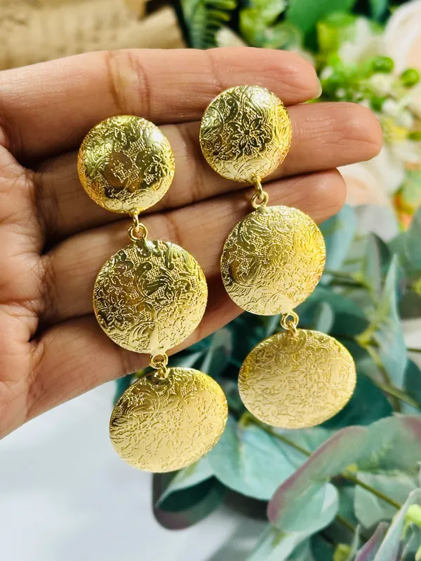 Dhivara_Anti_Tarnish_Bubble_Brass_Earring