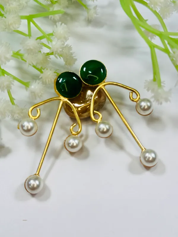 Dhivara_Anti_Tarnish_Green_Nalini_Earring