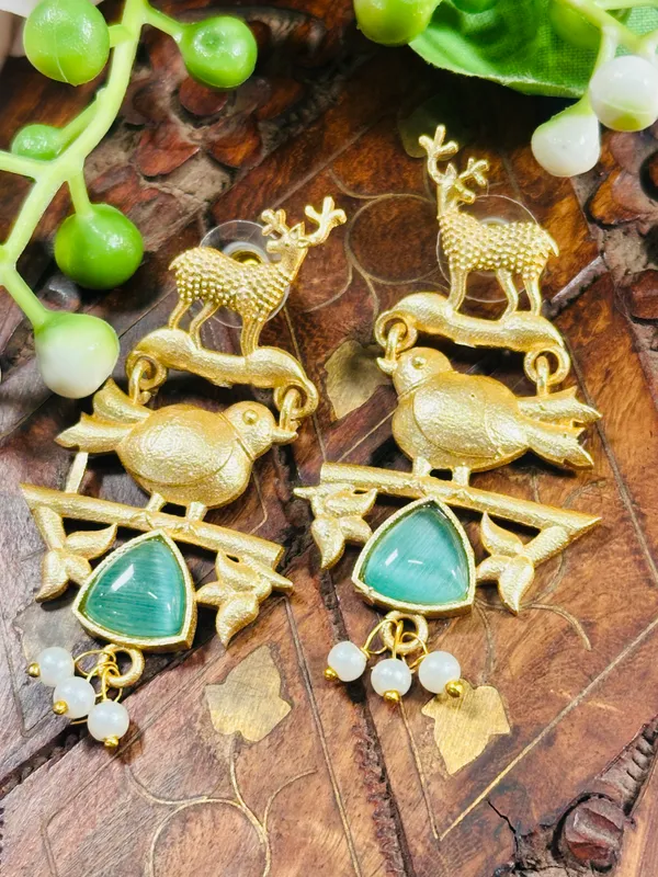 Dhivara_Bird_Anti_Tarnish_Earring