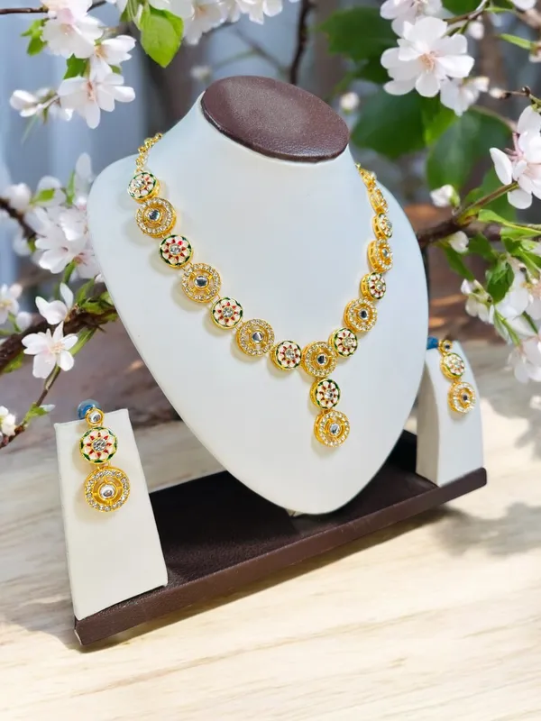 Dhivara_Gold_Plated_Meenakari_Zirconia_Jewellery_Set