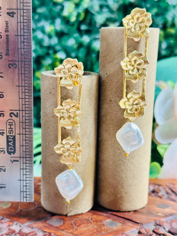 Dhivara_Golden_Maysi_Brass_Earring