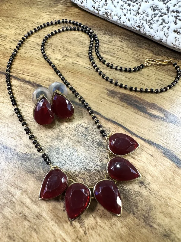 18_Inch_Stylish_Copper_Plated_Twinkling_Leaves_Mangalsutra