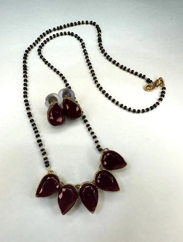 18_Inch_Stylish_Copper_Plated_Twinkling_Leaves_Mangalsutra