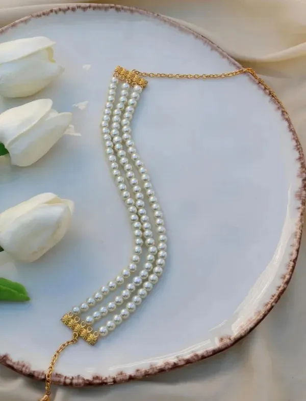 Dhivara_Three_Layer_Pearl_Chokar_Necklace_Set