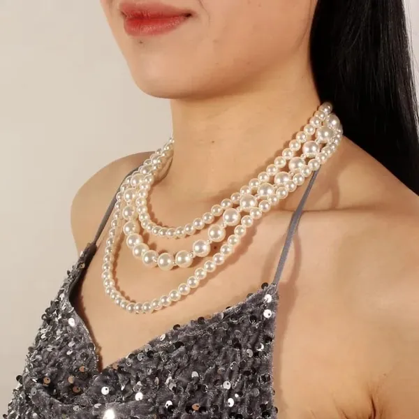 Three_Layer_Pearl_Jewellery_Set_With_Earring