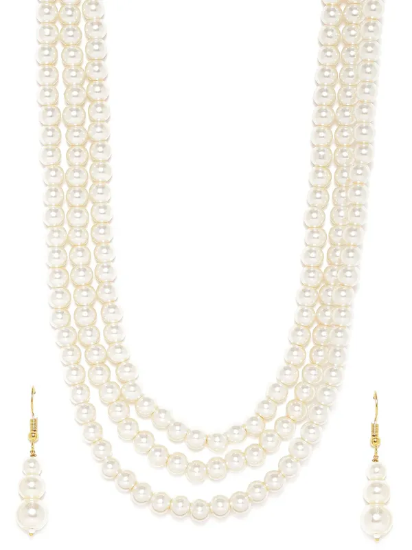 Dhivara_Three_Layer_Pearl_Necklace_Set