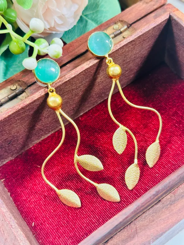 Dhivara_Turquoise_Manavi_Anti_Tarnish_Earring