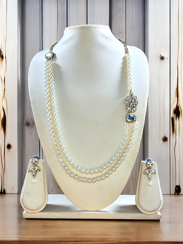 Beautiful_Double_Line_Pearl_Necklace_Set_For_Women