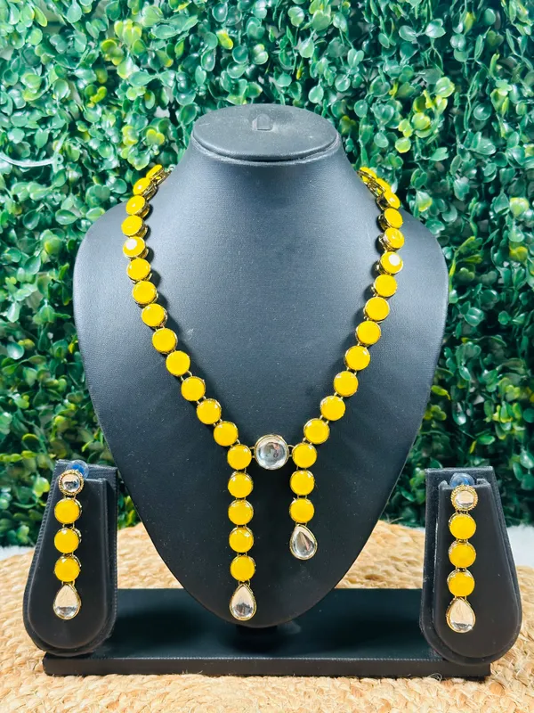 Yellow_Alloy_Copper_Jewellery_Set_For_Women