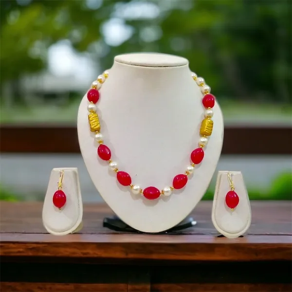 Antique_Red_Glass_Beads_Jewellery_Set_For_Women