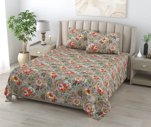 Anokhi_280_TC_100%_Cotton_Single_Jaipuri_Printed_Bedsheet_(Beige_Leaf)