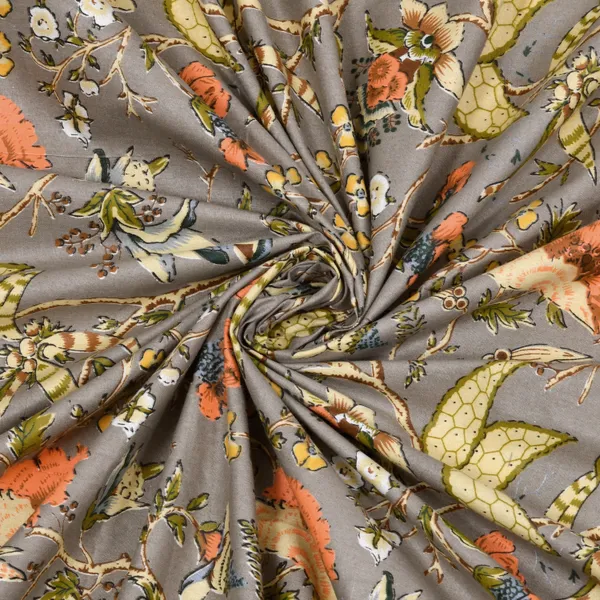 Branded_Centurey_Anokhi_280_TC_100%_Cotton_Single_Jaipuri_Printed_Bedsheet_(Yellow_Flower)