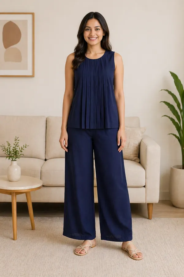 Navy_Blue_Viscose_Flow_Co-ord_Set