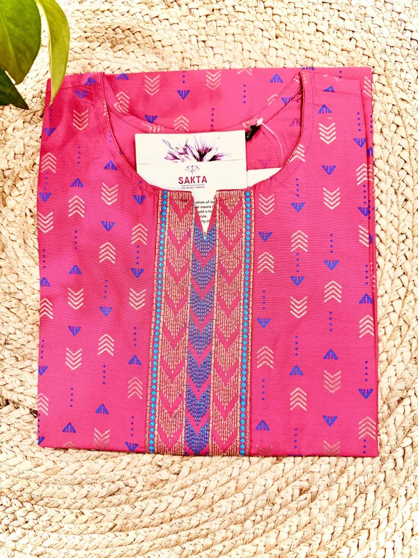 Rose_Pink_Kurta_in_Cotton-Silk_Blend