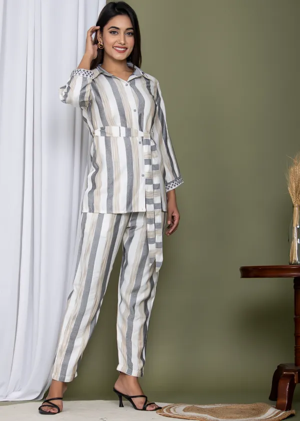 White_&_Grey_Rayon_Striped_Print_Full_Sleeves_Loungewear_for_Women