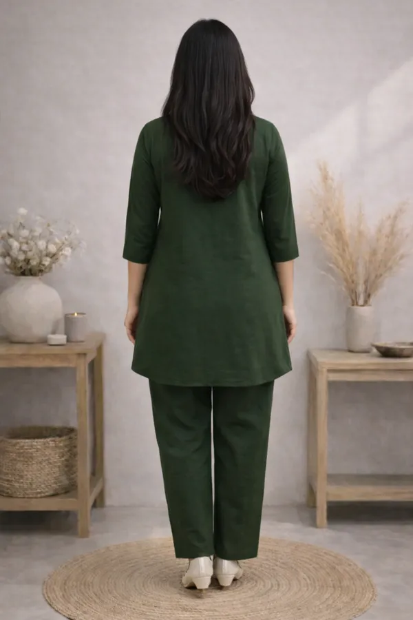 Bottle_Green_Linen_Cotton_Co-ord_Set_for_Women