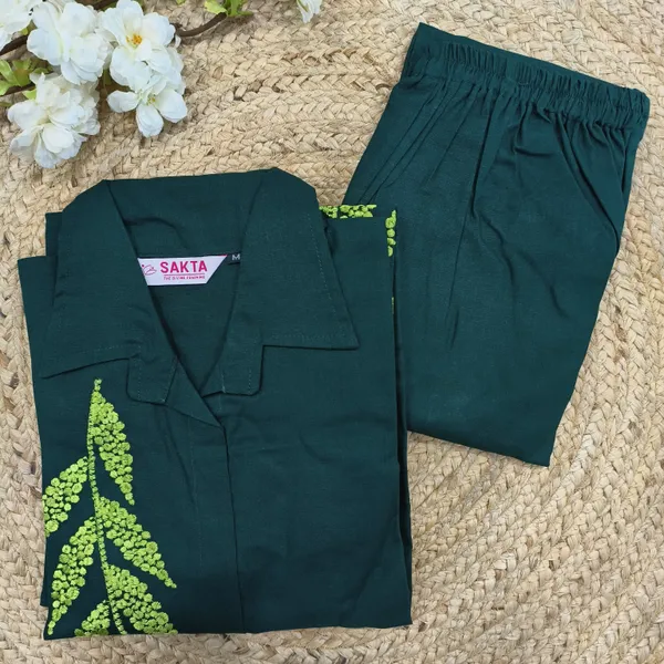 Bottle_Green_Linen_Cotton_Co-ord_Set_for_Women