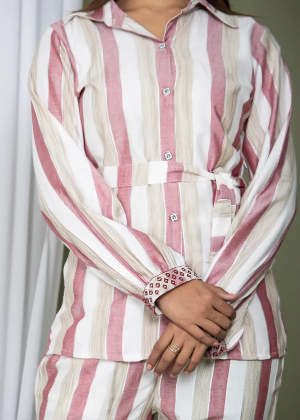 White_&_Pink_Rayon_Striped_Print_Full_Sleeves_Loungewear_for_Women