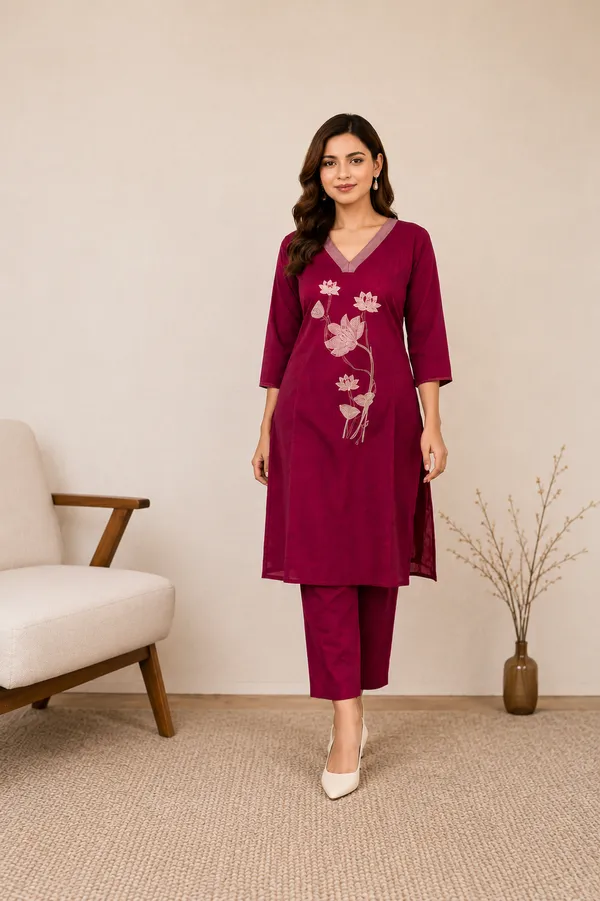 Pink_Cotton_Silk_Floral_Embroidered_Kurta_for_Women
