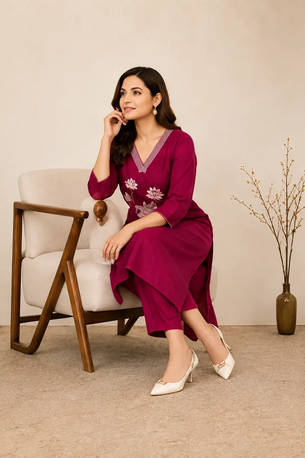 Pink_Cotton_Silk_Floral_Embroidered_Kurta_for_Women