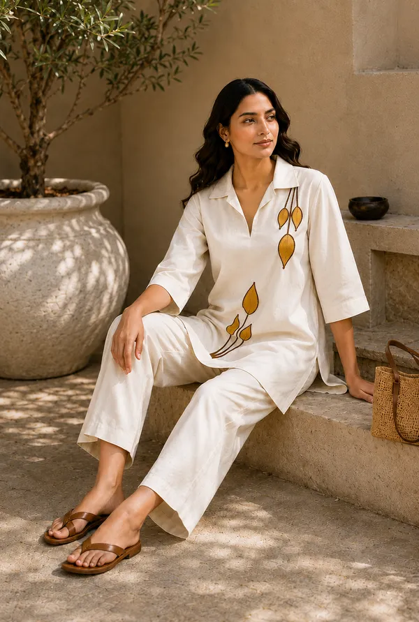 Leafline_Natural_Co-ord_Set_in_Linen_Cotton