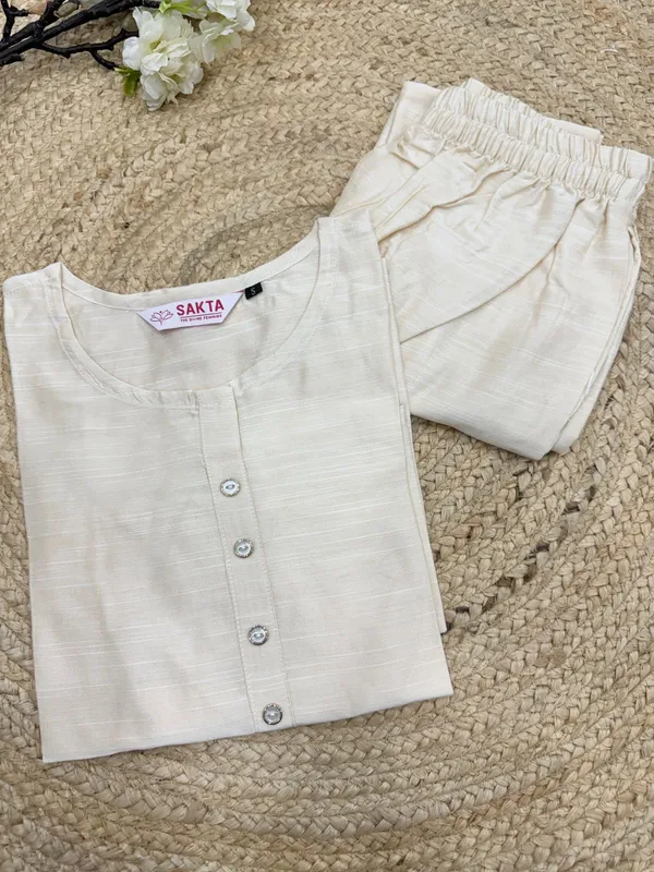 Ivory_Plain_Luxe_Kurta_Set