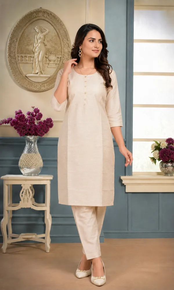 Ivory_Plain_Luxe_Kurta_Set