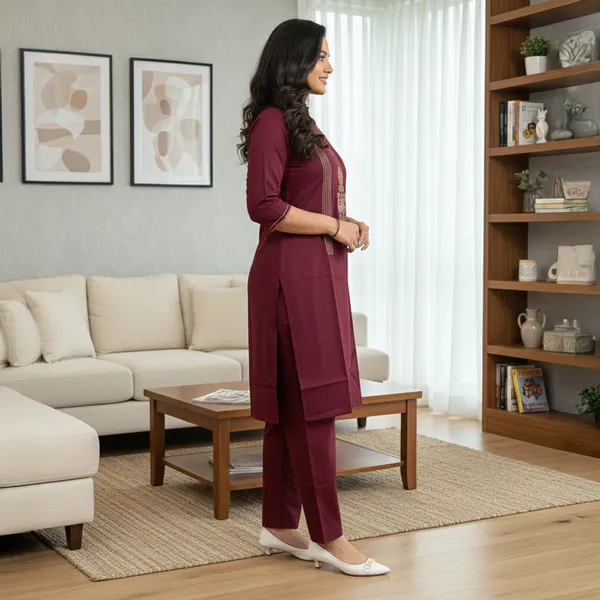 Wine_Artisan_Embroidered_Kurta_Set