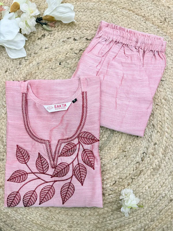 Light_Pink_Cotton_Silk_Straight_Cut_Kurta_Set