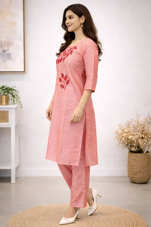 Light_Pink_Cotton_Silk_Straight_Cut_Kurta_Set