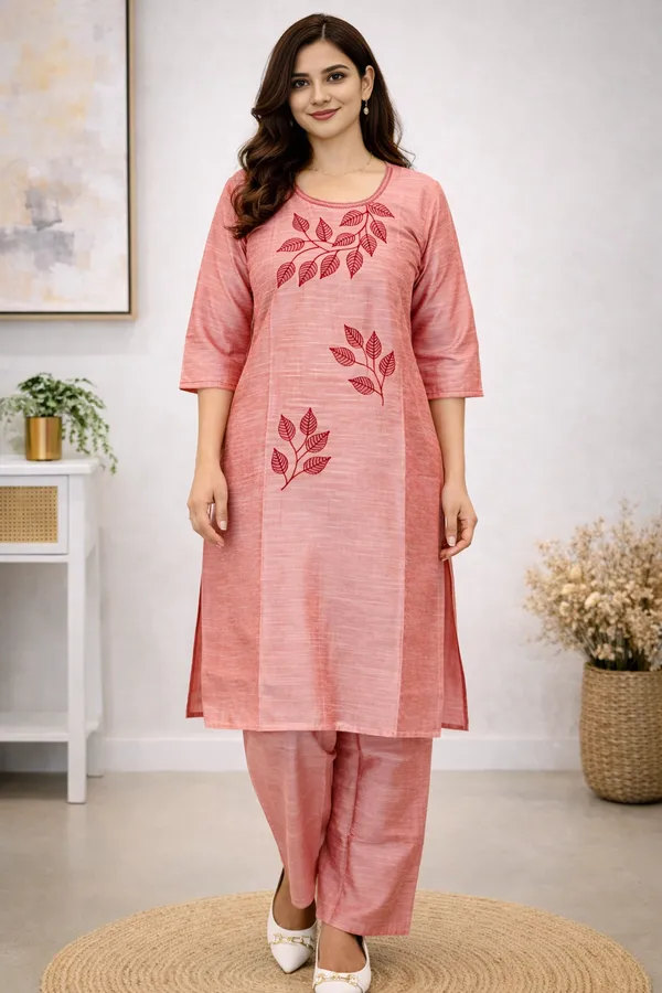 Light_Pink_Cotton_Silk_Straight_Cut_Kurta_Set