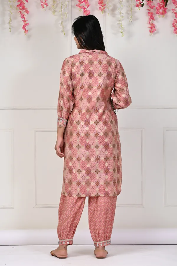 Pink_Muslin_Printed_And_Hand_Work_Full_Sleeve_Kurta_With_Bottom_For_Women