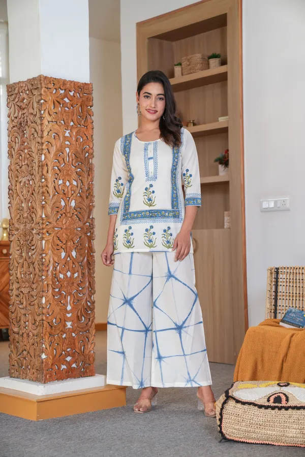 Blue_Printed_Kurta_&_Palazzo_Co-Ord_Set