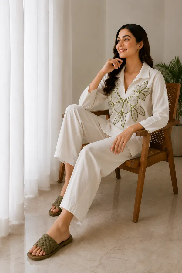 Olive_Bloom_Co-ord_Set_in_Linen_Cotton