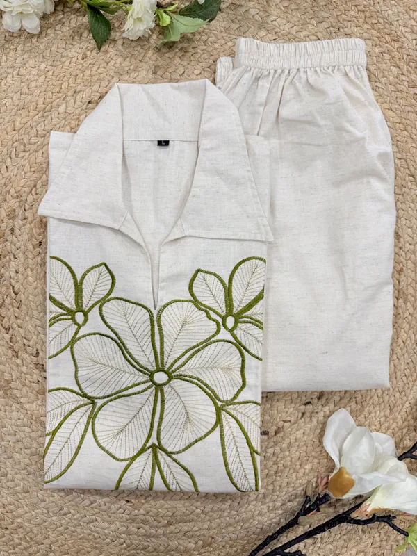 Olive_Bloom_Co-ord_Set_in_Linen_Cotton