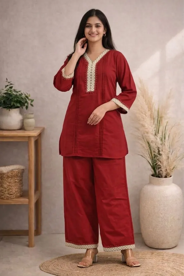Pure_Cotton_Coord_Set_with_Jute_lace_work