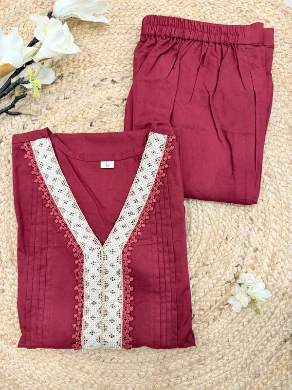 Pure_Cotton_Coord_Set_with_Jute_lace_work